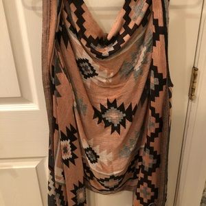 Raj irreversible tribal print vest